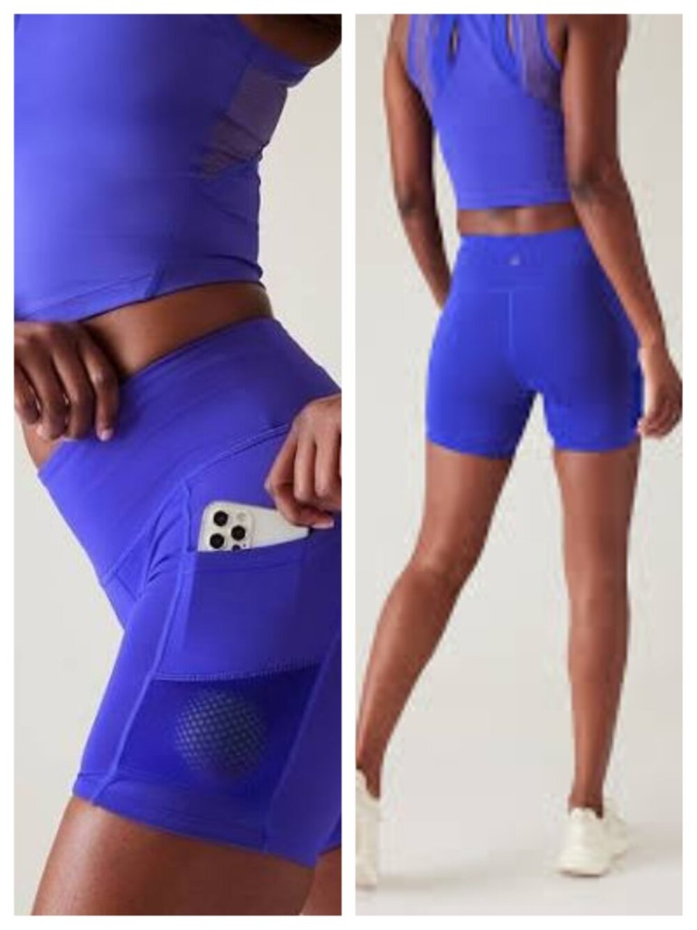 Athleta Ultimate Advantage 5" Short L Lazurite Blue
